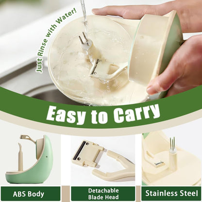 Cordless Electric Apple Fruit Peeler - Portable Rechargeable Battery Powered Tabletop Peeler, 30 Seconds Fast Peeling, Detachable Blade & Easy to Clean