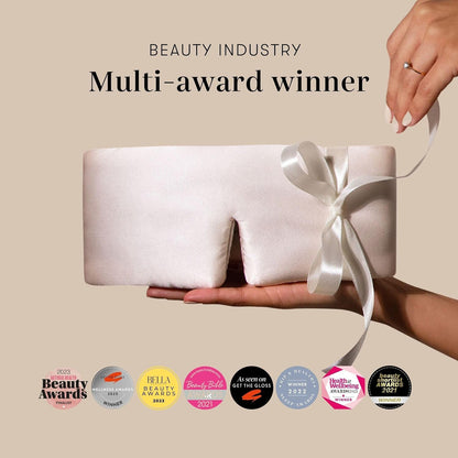 Silk Sleep Mask - Face-Hugging, Padded Cocoon for Luxury Sleep in Total Darkness - 100% Pure Mulberry Silk