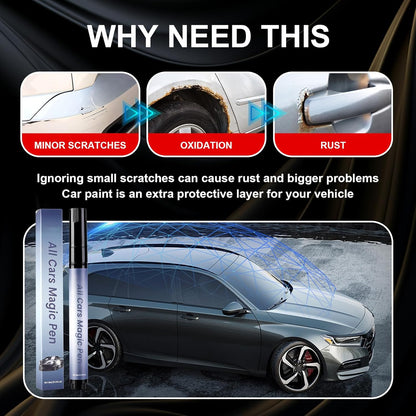 🔥Final 3 Day: 60%OFF🖊️Magic Car Scratch Removal Pen, Car Paint Scratches Quick Repair for All Car Colors